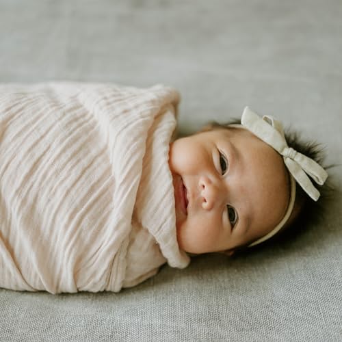 Image of Little Unicorn Muslin Swaddle Blanket for Newborns & Infants | Soft & Breathable Fabric | Baby Blanket for Swaddling, Nursing, Shower Gifts (Rosie)