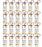 24 Rolls Fruit Fly Strips Traps, Fly Paper Tape Catcher Outdoor/Indoor, Flies Ribbon for Bug, Gnat