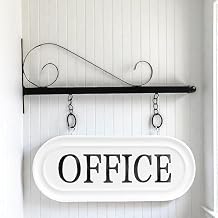 Office Sign for Business - Double-Sided Wall-Mounted Office Signs for Outside Hanging Door Signboard for Hallway, Business, Church, School, Hotel, and Farmhouse