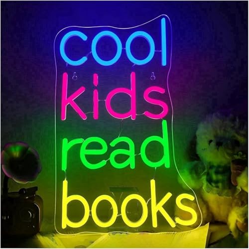 Néon déco Cool Kids Read Books pour créer un coin lecture lumineux enfant