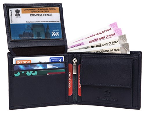 Image of WildHorn Blue Leather Men's Wallet (699710)