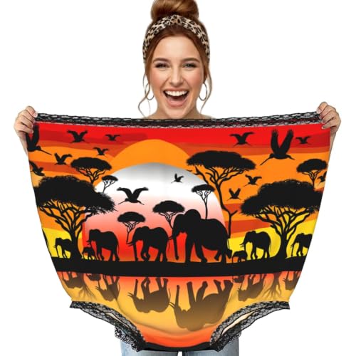 Culotte grand-mère humour éléphants d'Afrique Augenstern noir slip géant gag