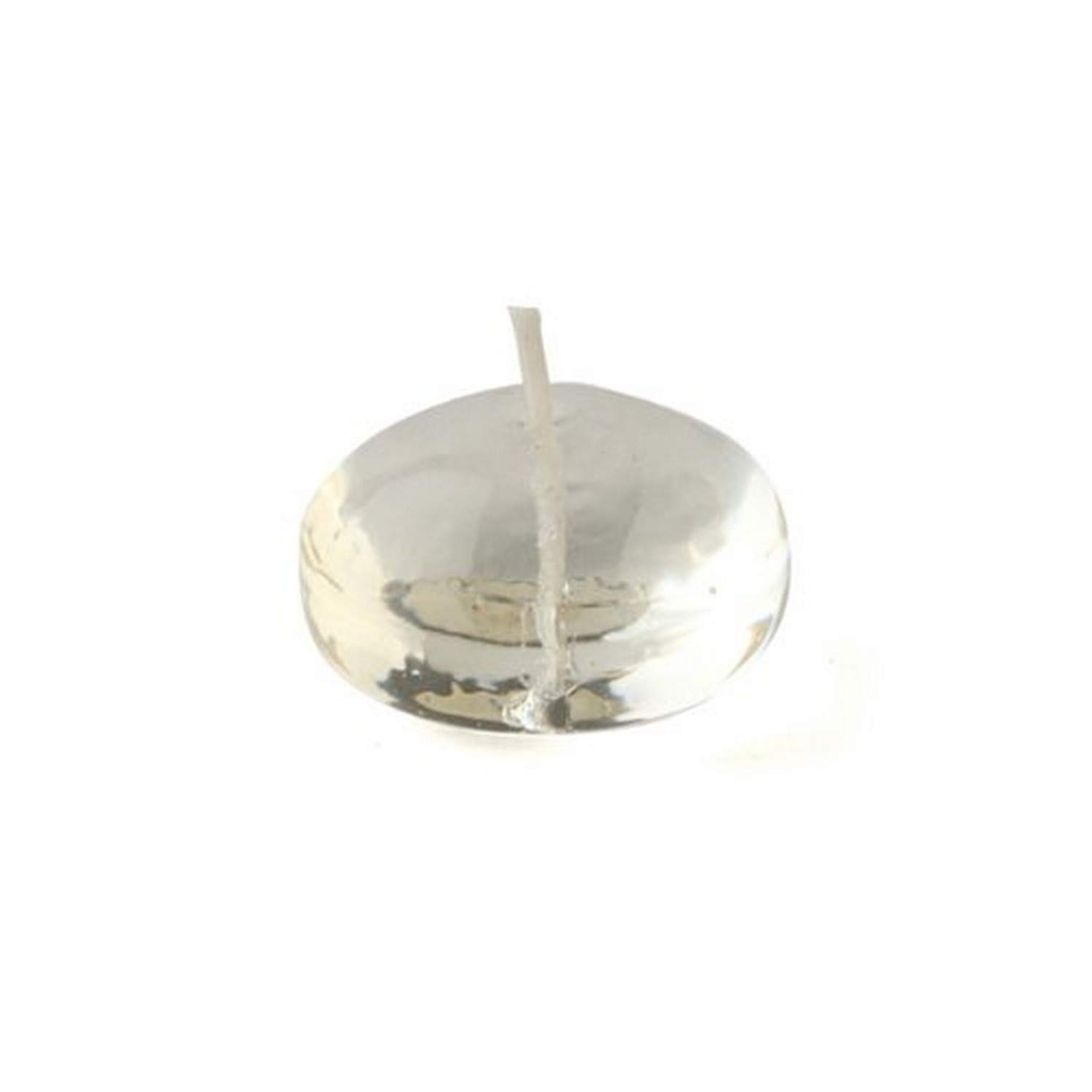 Zest Candle 12-Piece Floating Candles, 1.75-Inch, Clear Gel