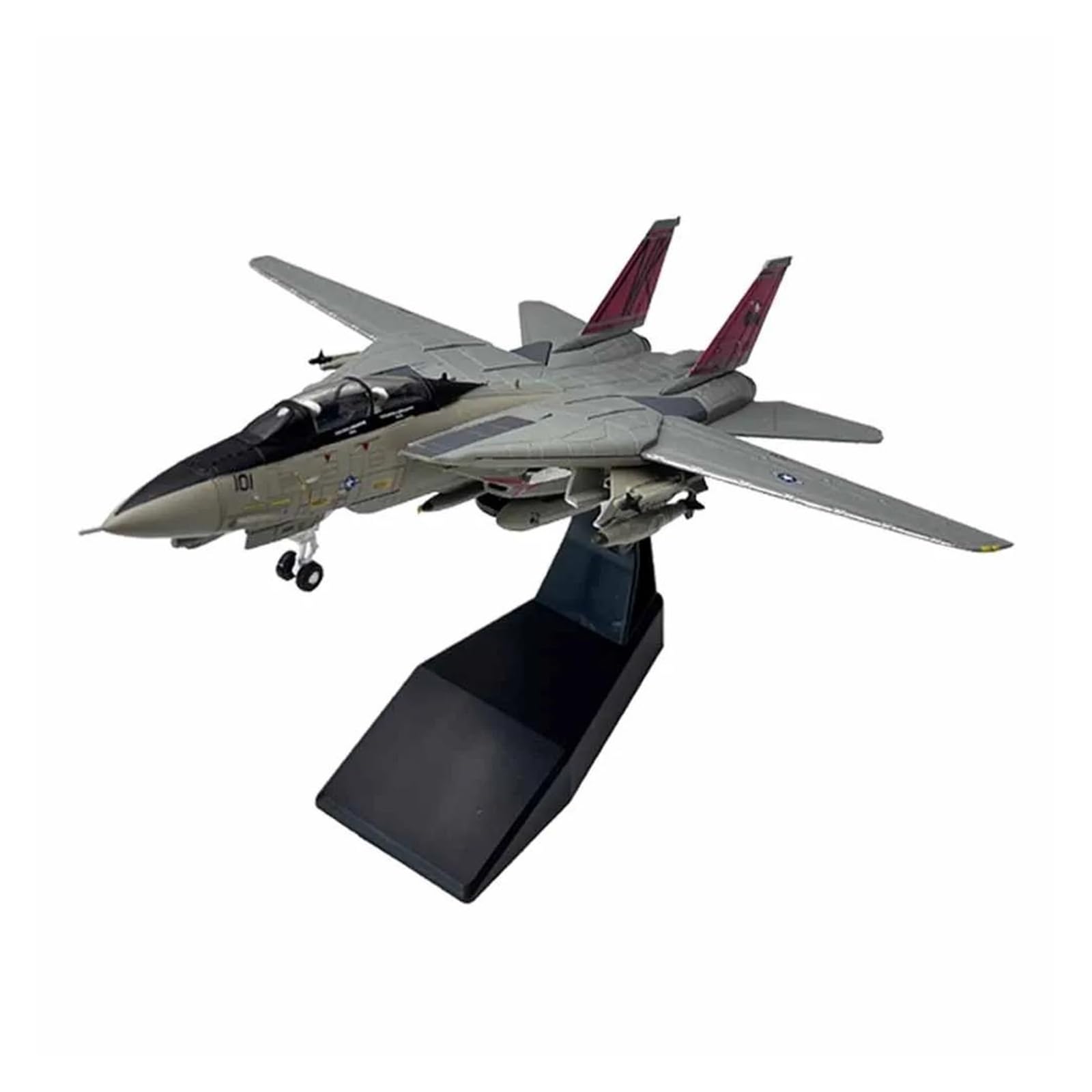 Odlewany metalowy samolot w skali 1 100 dla Grumman F-14 Tomcat Bombcat Fighter Odlewany metal kolekcja modeli samolotów samolotów do kolekcji i wyświetlania (styl 2)