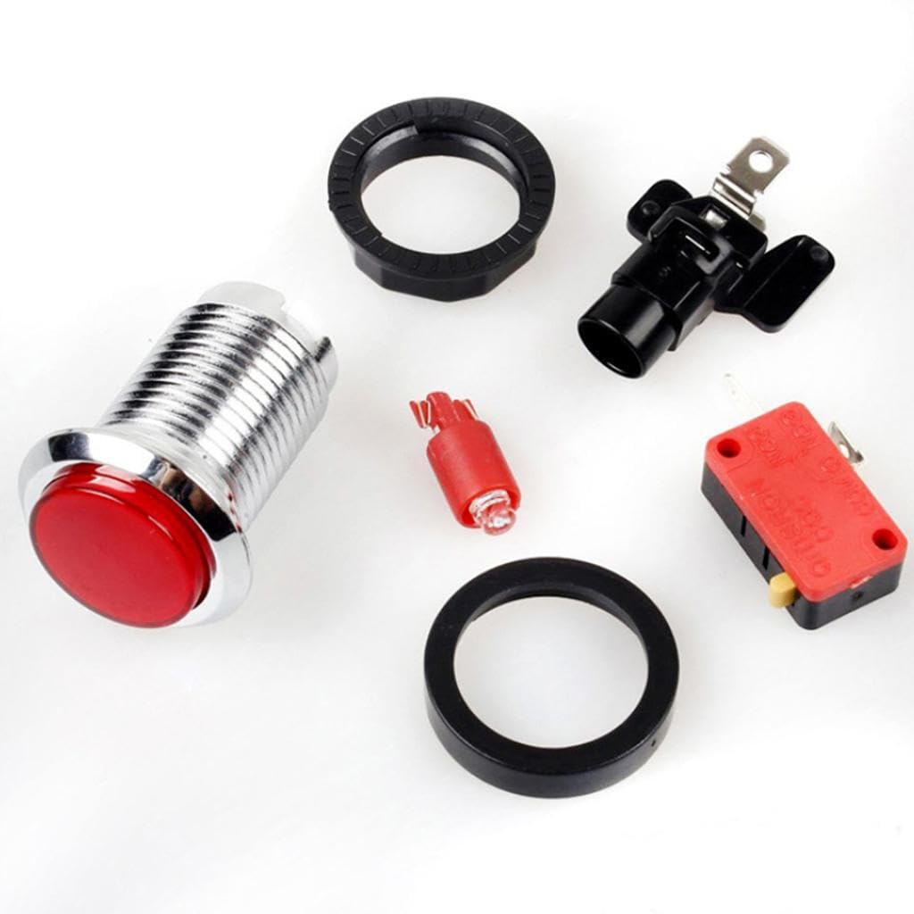 mophrati Arcade Gaming DIY Kits für 2 Spieler, galvanische Tasten und einfaches Plug and Play, Win10/Win8/Win7/Vista/XP/2000/98