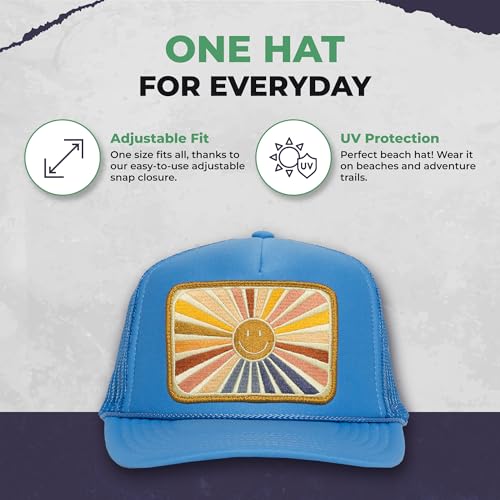 Image of Friday Feelin' Trucker Hat Women Men Baseball Cap Western American Fitted Trucker Hats Baseball Hat All Occasion - One Size