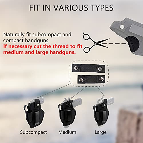 9Mm Holsters Pistols For Men/Women, Universal Waistband Concealed Gun Holster With Mag Pouch For Pistols Right/Left Hand, Inside And Outside The Waistband Bundle, Compact Subcompact Handguns #TOP3