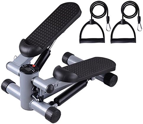 Fitness Gym Mini Twister Stair Stepper w/ Bands Black