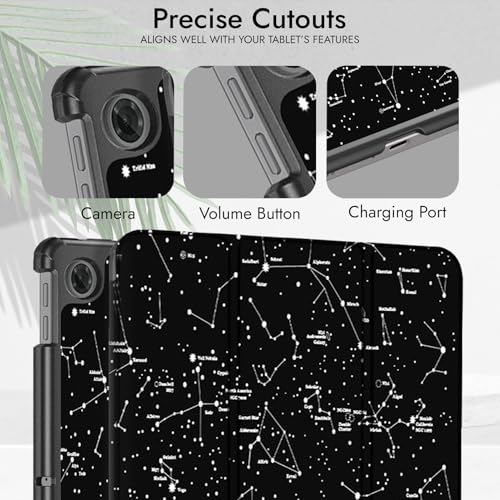 Image of Robustrion Cover for Lenovo Tab 10.1 inch 2025 Cover Case, Trifold Flip Cover Case for Lenovo Tab 10.1 inch Tablet Cover TB-311FU /311XU - Constellation