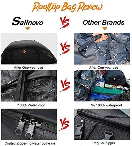 Coffre de Toit Sailnovo 425 litres - Résistant, Pliable et Imperméable pour Tous Véhicules – Image 5
