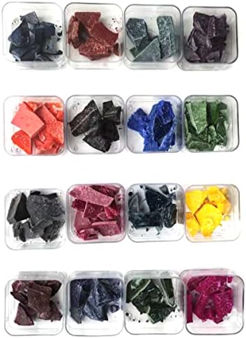 DIY Candle Dye 5g/Bag 16 Colors Candle Dye, Multi Color Flakes Candle Wax Dye for Making DIY Scented Candles Supplies