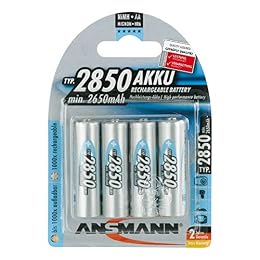 Ansmann Energy AA Rechargeable Batteries 2850mAh Ni-MH 1.2V 4pk