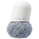 Resistente súper desgrasado esponja de limpieza exfoliante. No se oxida ni olor y protege la superficie del objeto y las manos.