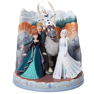 Enesco Disney Traditions by Jim Shore Frozen 2 Characters in Scene Figurine, 7.3 Inch, Multicolor