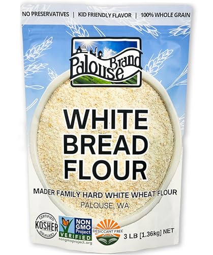 Palouse Brand Certified Glyphosate Residue Free Bread Flour | 3 LBS | Whole Grain | Stone Ground...