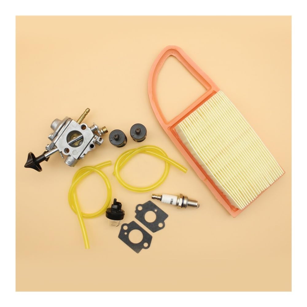 Kit de Ajuste carburador, Filtro, Manguera Combustible, cebador y Bombilla for soplador Mochila BR550, BR600 BR500 C1Q-S183