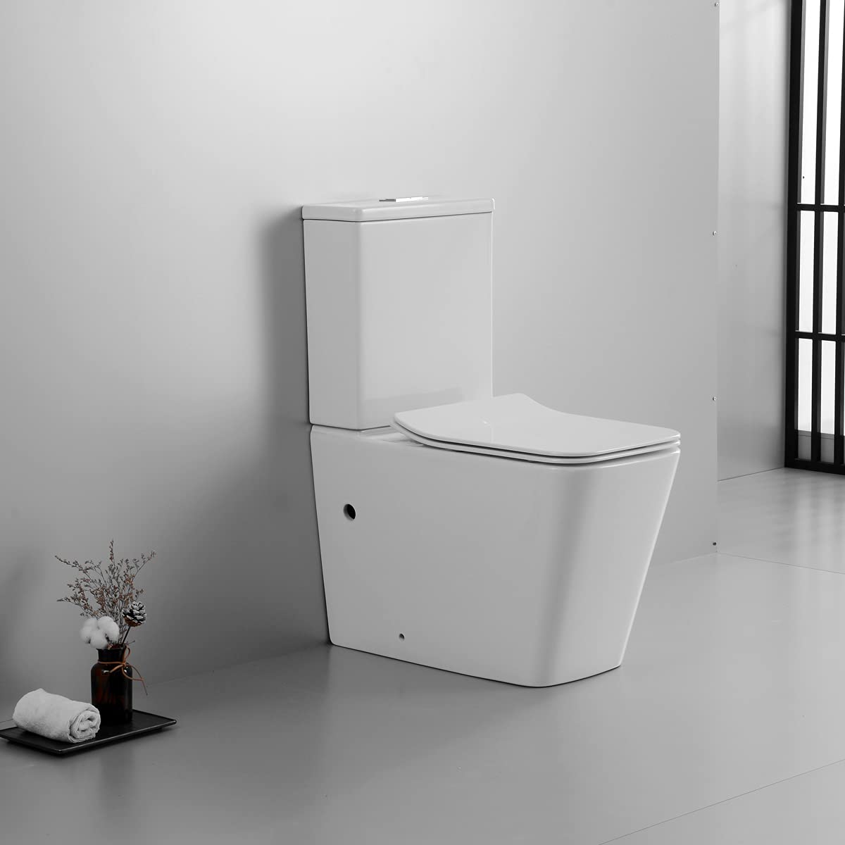 Yellowshop Set WC E Bidet Sospesi Rimless - Serie WOLLY Con Coprivaso Soft-Close