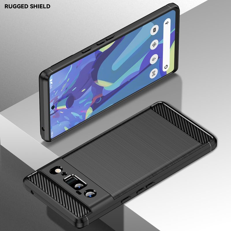 Image of Hybrid Carbon Fiber Back Case for Google Pixel 6 Pro (Black)
