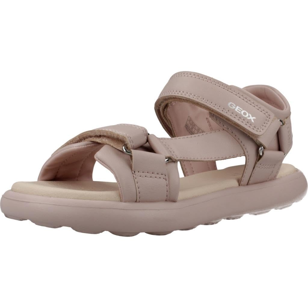 Geox J SANDAL PUFFYPOP GI, Girls’ Sandal, Old Rose,