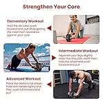ROMIX Ab Roller Wheel, Wide Ab Wheel Roller with Extra Thick Knee Mat for Home Gym Fitness, Abs Workout Equipment for Abdominal and Core Strength Training for Men and Women, Exercise Wheels for Abs - Image 5