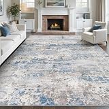 pmtsns Area Rugs 8x10 for Living Room: Washable Rug Modern Abstract Neutral Soft...