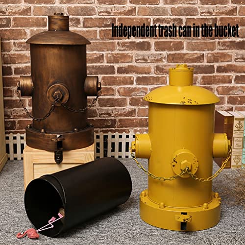 Cubo de basura de hierro forjado con diseño industrial exclusivo 4