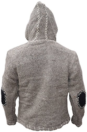 Gheri Cross Zip Natural Woolen Winter Festival Knitted Jumper Jacket Hoodie4