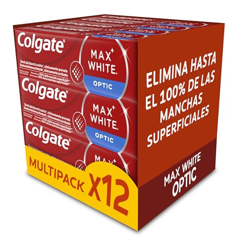 Colgate Max White Optic 75ml x 12 Pasta de dientes blanquedora