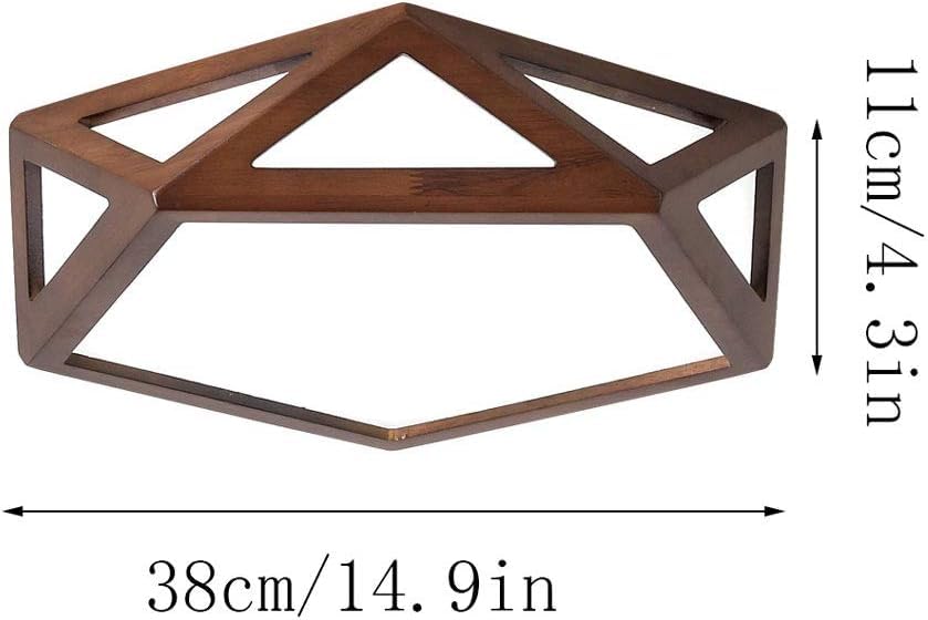 Lustre LED géométrique à multiples facettes pour plafond - 6