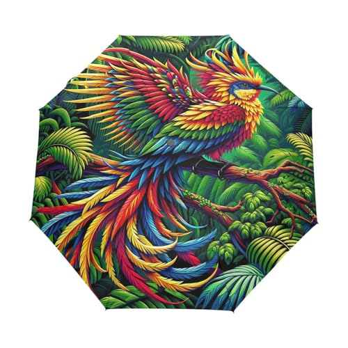 Parapluie tropical vibrant GAIREG pliable et automatique pour sac à dos portable