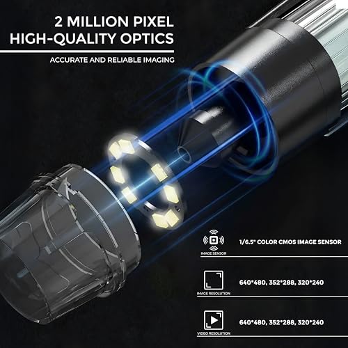 Image of iBELL IBL-ML1000X USB Digital Inspection Microscope with Up to 1000X Magnification, CMOS Sensor, 8 LED Illumination, 1080P Resolution Support, for PCB Analysis, Electronics Repair and Education