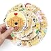 Golden Retriever Aufkleber 50 Stück niedlich Aesthetics Hunde Aufkleber für Laptop Wasserflasche Hydroflask Skateboard Computer Gepäck Auto,Vinyl Wasserdicht Tier Stickers für Kinder Jugendliche