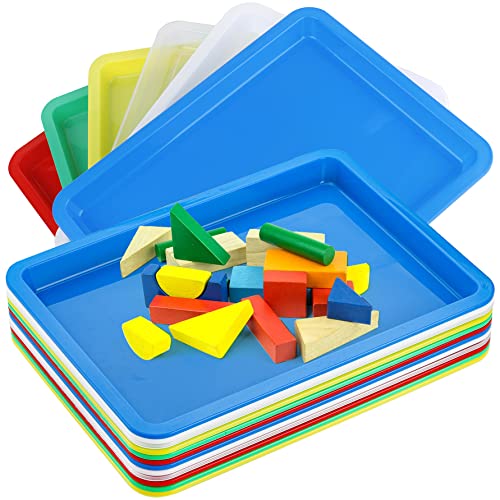 WUWEOT 12 Pack Plastic Activity Tray, 13.4