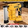 18 Gauge Cordless Brad Nailer & Staple Gun for Dewalt 20V MAX Battery(No Battery), 2 in 1 Electric Nail Gun with 1000 Brad Nails and 1000 Staples for Home Improvement, DIY and Woodworking #2