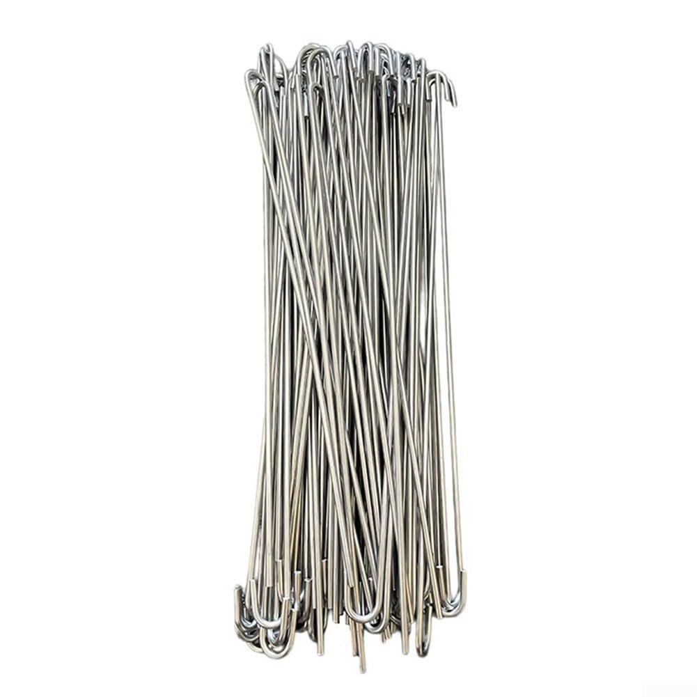Lot de 100 serre-câbles en aluminium pour grillage (25,4 cm)