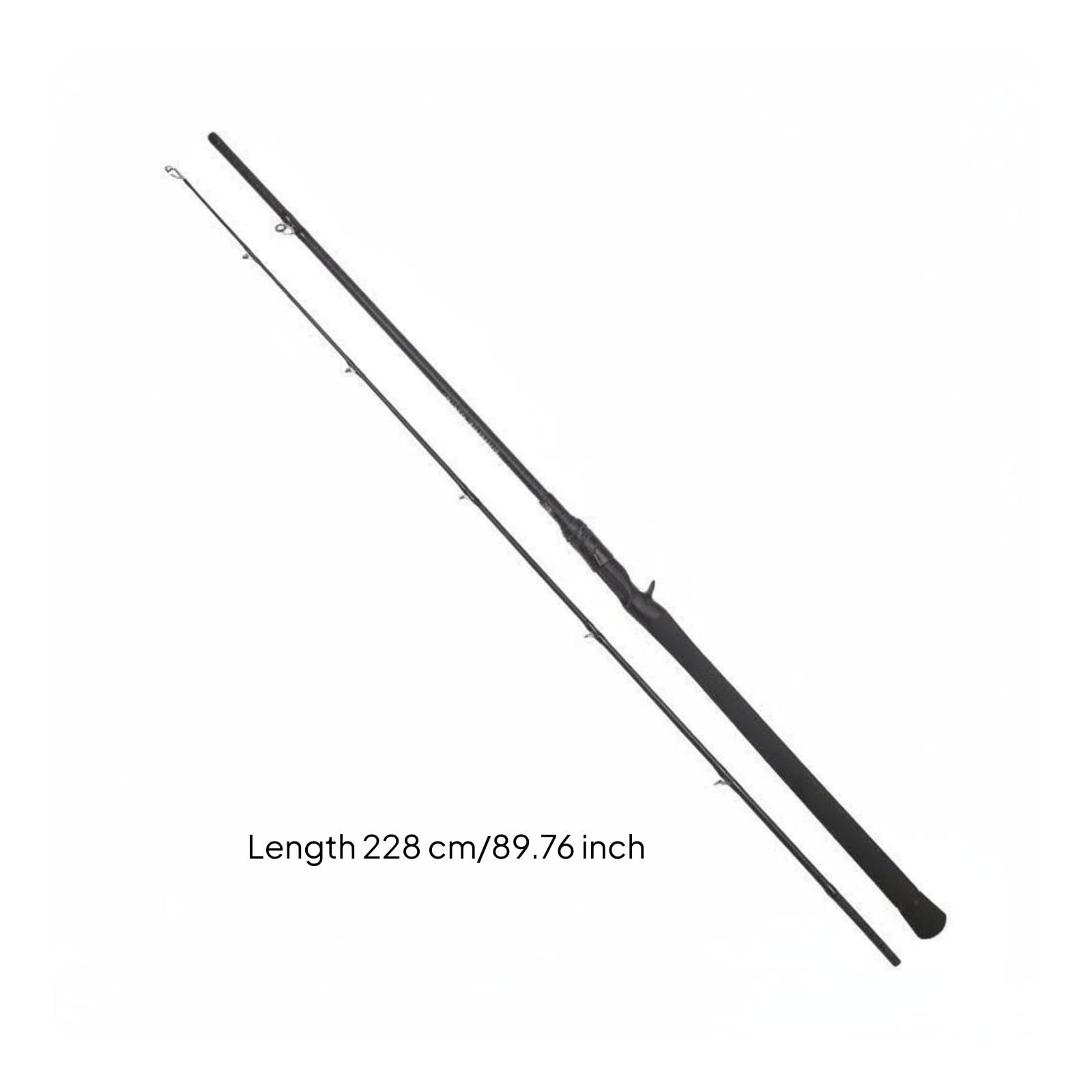 Canna da Pesca Snakehead Potente Filo Rigido Attrezzo Due Pezzi Manico Ergonomico Materiale Carbonio Adatta per Pesca in Fiume Attività Outdoor Competizioni