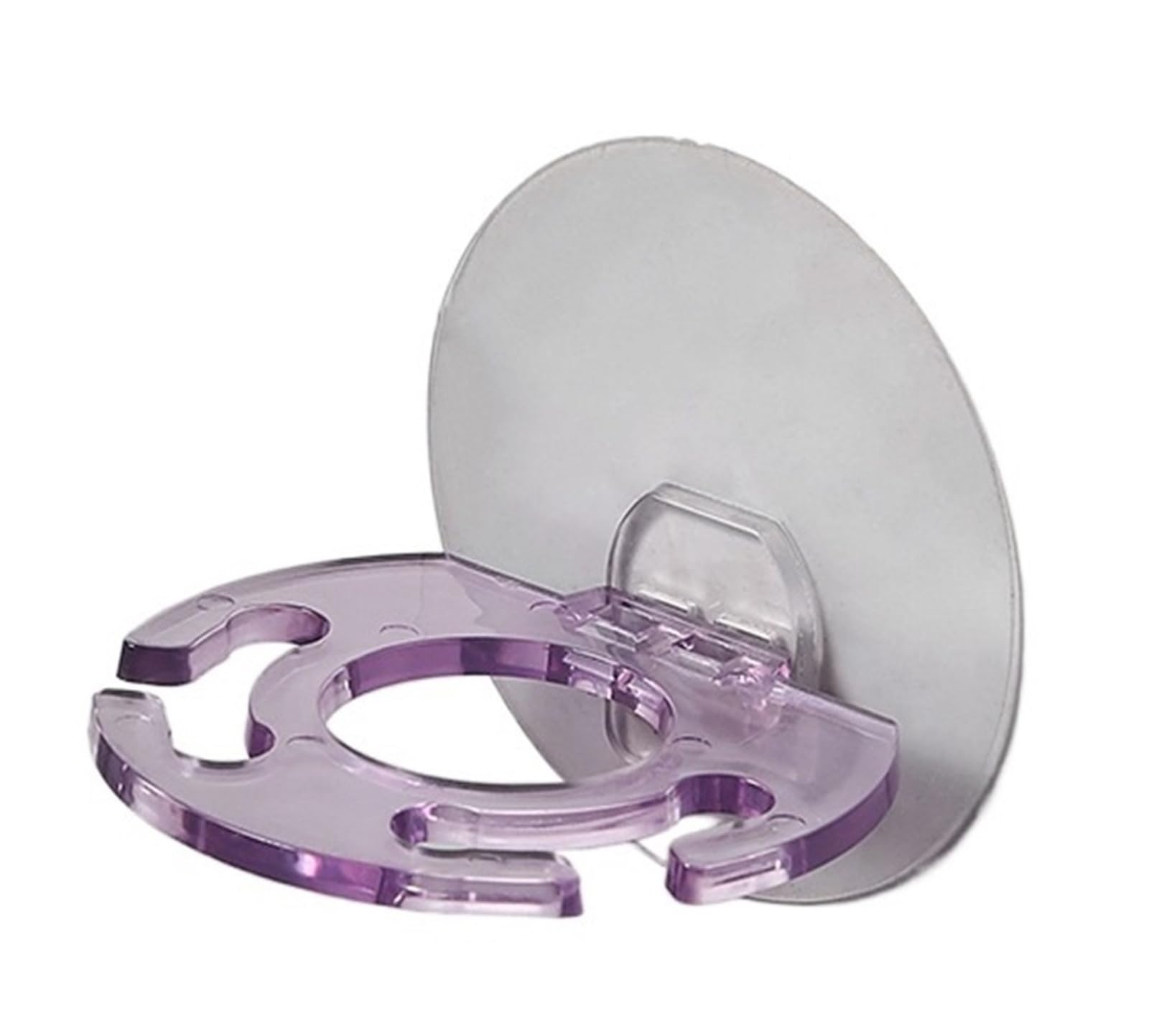 1pcs All-in-One Self-Adhesive Wall Storage Rack, Toothbrush, Razor Holder & Toothpaste Squeezer Bathroom Accessory(Purple)