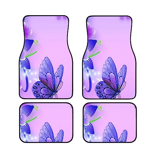 Tapis sol voiture papillon violet imperméable SUV camionnette