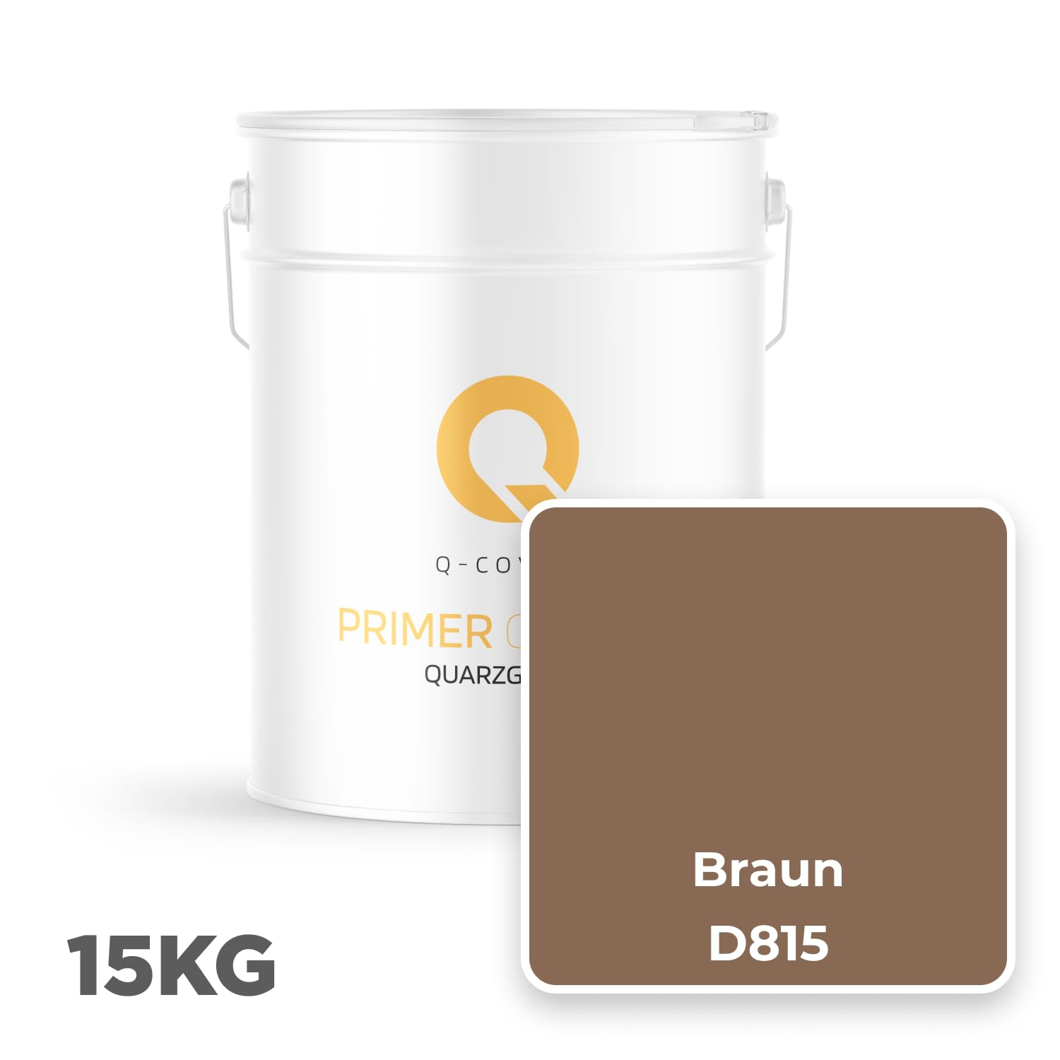 Quarzgrund für Dekorativer Putz mit Mica Braun D815 15KG | Acrylatdispersion Grundiermittel Innen & Außen für Wände und Decken Grundierung Schutz Mosaikputz ca. 0,3-0,4 KG/m2