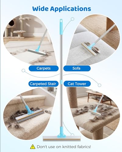 RZPTL Adjustable Carpet Rake 3-in-1 Pet Hair Remover Kit — view 5