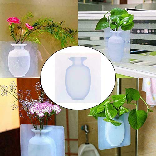 Petyoung Vaso per Fiori in Silicone Autoadesivo