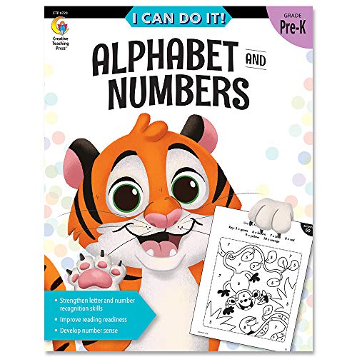 Creative Teaching Press I Can Do It! Alphabets and Numbers Preschool Activity Workbook (8720)