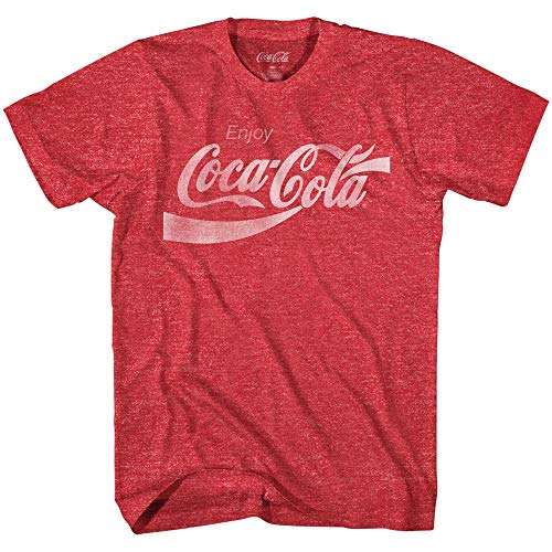 Coke Classic Vintage 80's Adult Logo T-Shirt - rojo - Large