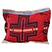 The Route 66 Shop XXL- Indianerkissen/Westernkissen - Premium Pillow, Rot/Türkis
