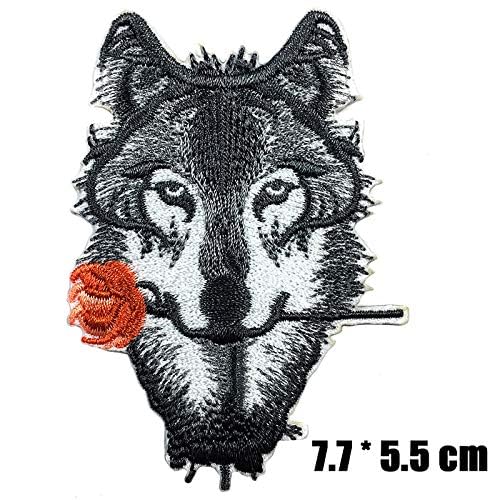 2 Pcs Wolf Patch, Iron On Patches for Backpacks, Hats, DIY Sew on Applique Patch, Vintage Embroidered Patches for Repair Clothes, Jackets, Jeans by ZOOPOLR - Used condition - Image 5