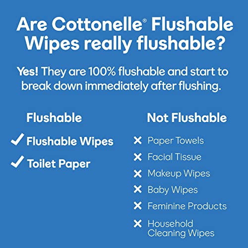 Cottonelle Fresh Care Flushable Cleansing Cloths Refill, 42 Count (Pack Of 2) #TOP6