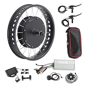 Achterwiel Conversie Kit, 48V 1500W 20in Achter Drive Cassette Vliegwiel Kit Elektrische Fiets Hub Motor Conversie Kit…