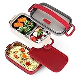 Double Layered Lunch Box Microwave Stainless Steel Bento Box Simple Style Soup Bowl For Kids Adult...