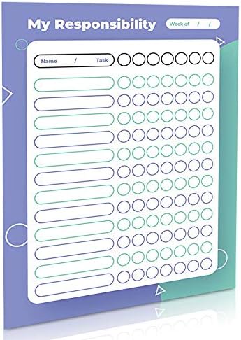 Magnetic Refrigerator Chalkboard White Dry EraseChore Chart/Responsibility/Activity/Reward Star/Exercise/Diet/Nutrition Chart (16 inch X 12 inch)