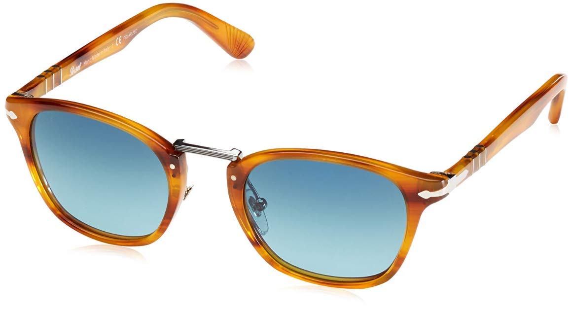 Persol PO3110S - 96/56 Sunglasses HAVANA/BLUE 51mm